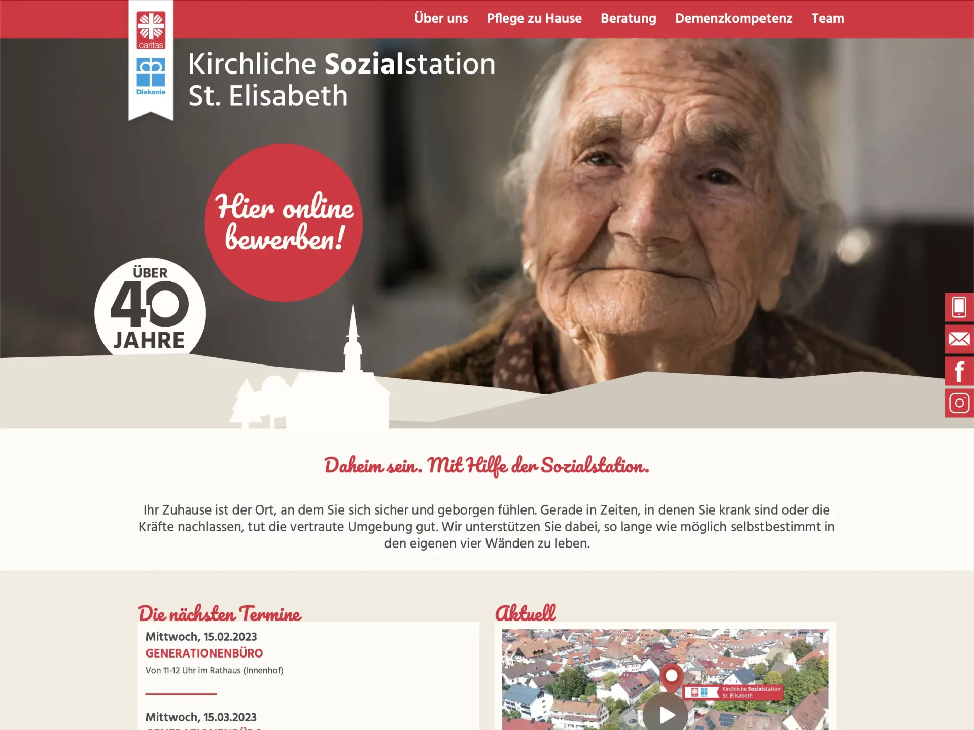 Screenshot von Sozialstation Waldkirch